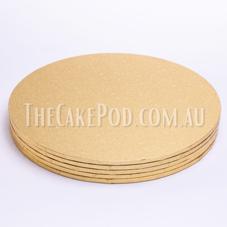 Masonite Round Gold Cake Boards The Cake Pod