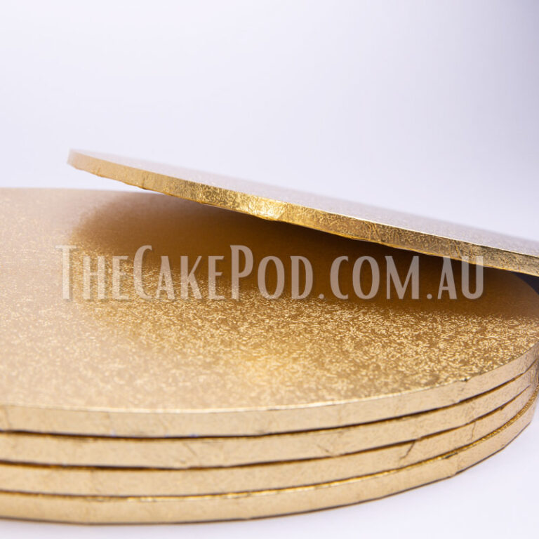 Masonite Round Gold Cake Boards The Cake Pod