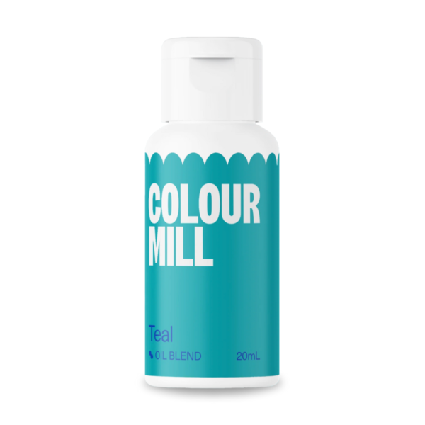 20ml bottle of ColourMill-Teal food colour