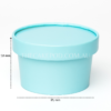 Cup in Tiffany Blue with lid and measurements