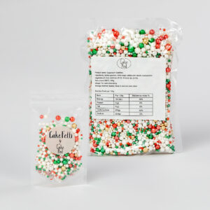 CakeFetti Sugarplum Sparkles Christmas sprinkles in 100g and 500g bags