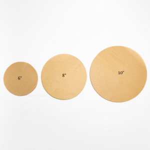 Round silicone baking paper disks