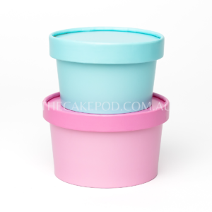 Cups in Tiffany Blue and Candy Pink with lid